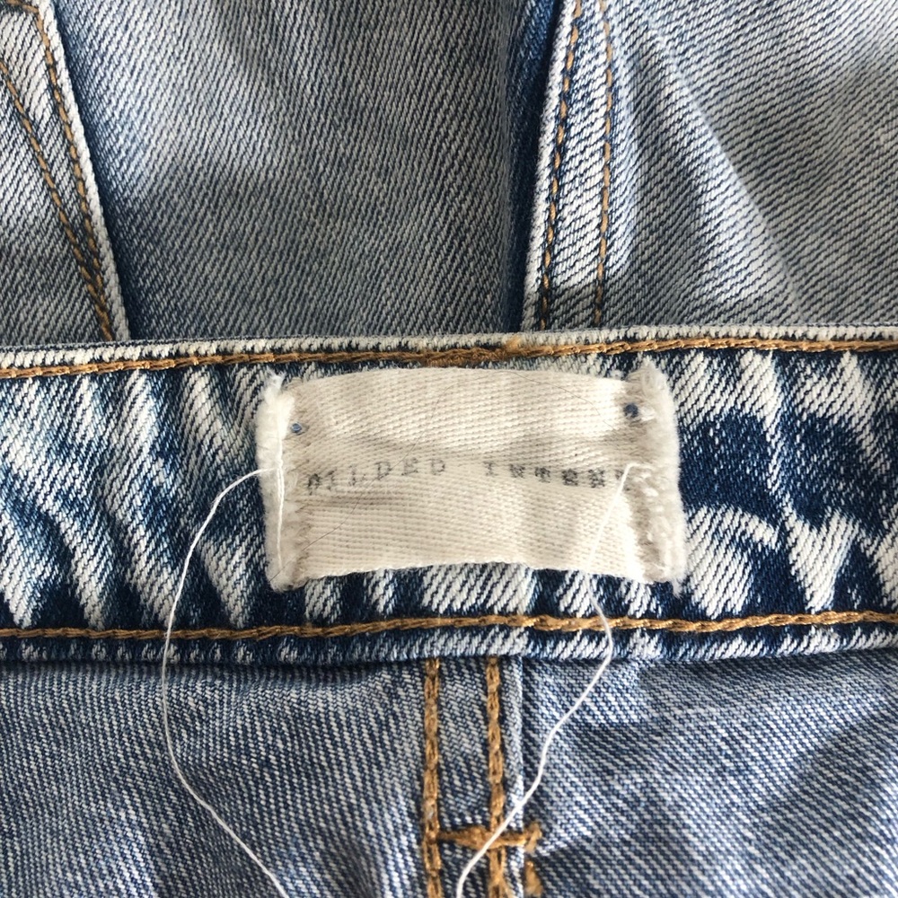 Gilded Intent Button Fly Mid Rise Distressed Cuto… - image 3